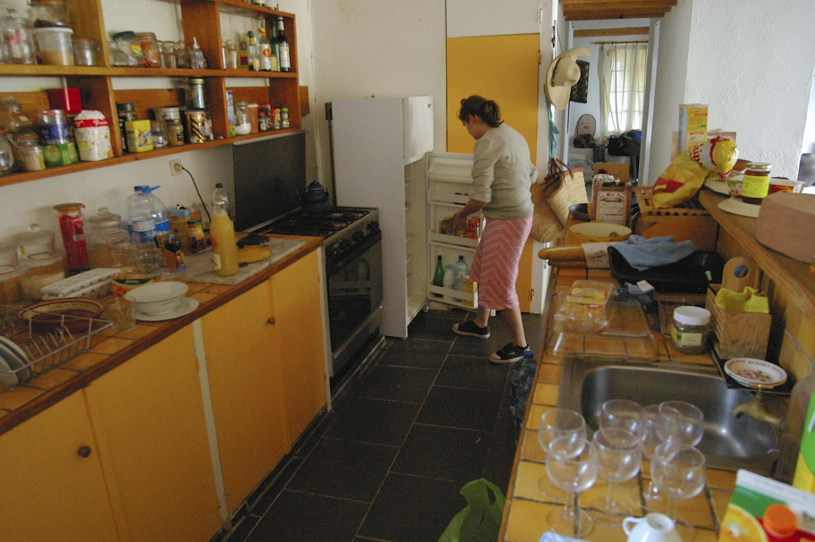 Back in the kitchen, it's our turn to do lunch from A Roussillon Farmhouse, Fourques, Perpignan, France - 17th September 2006