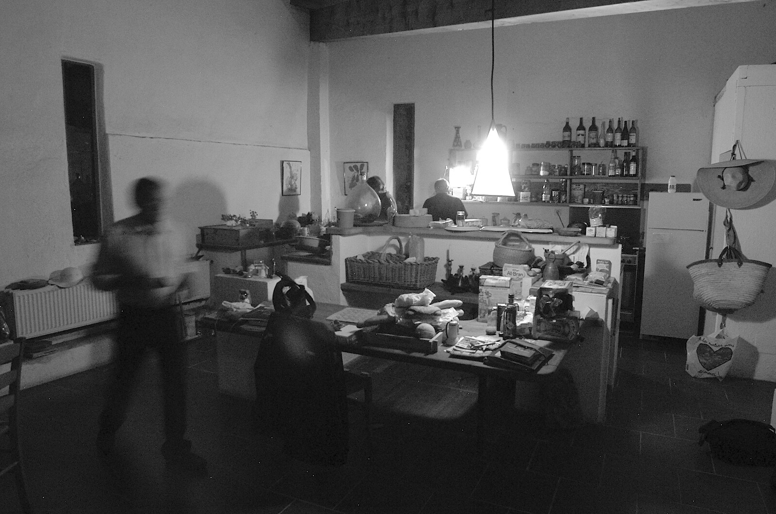 In the kitchen at night from A Roussillon Farmhouse, Fourques, Perpignan, France - 17th September 2006