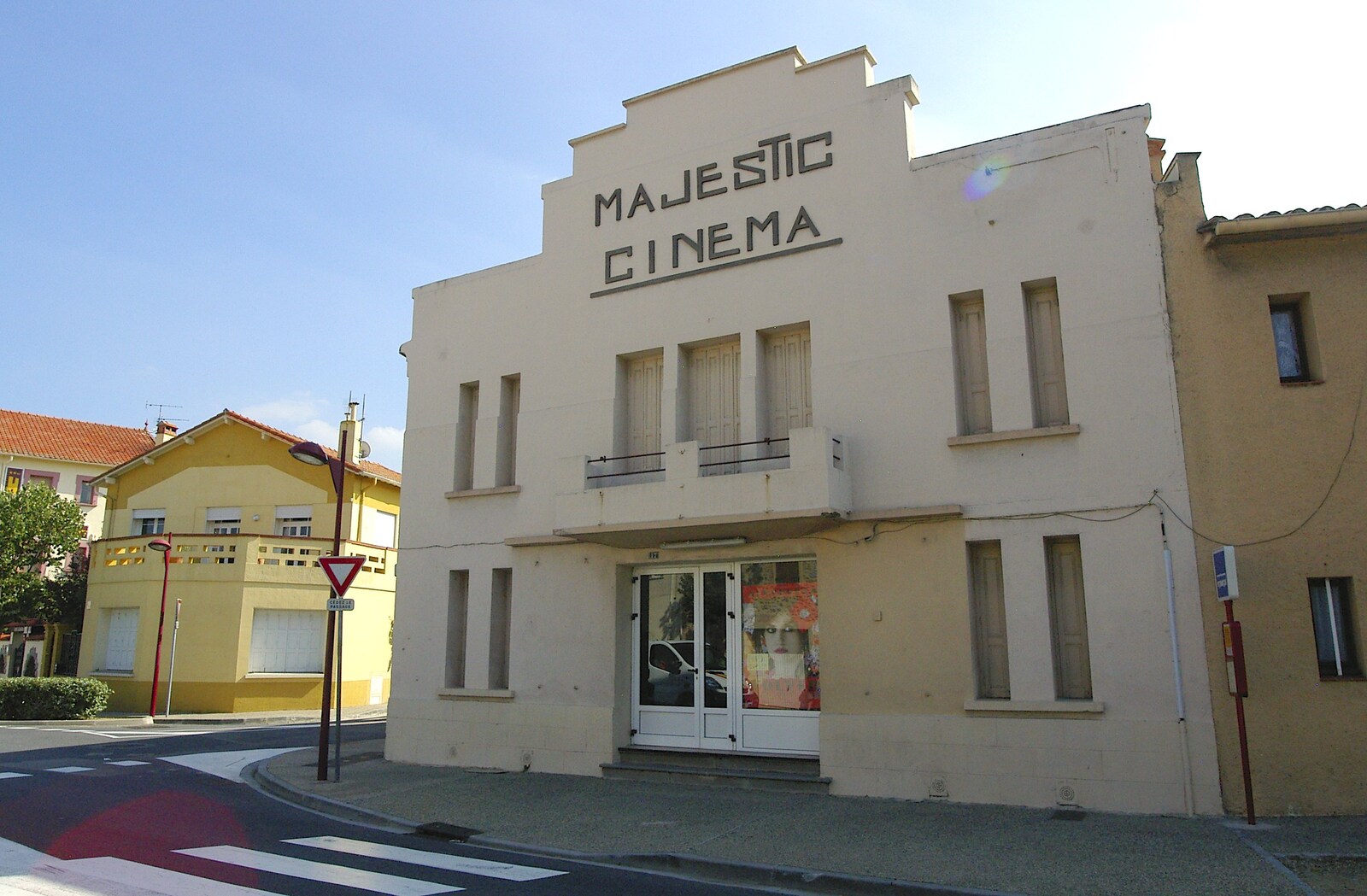 The 30s Majestic Cinema in Le Boulou from A Roussillon Farmhouse, Fourques, Perpignan, France - 17th September 2006
