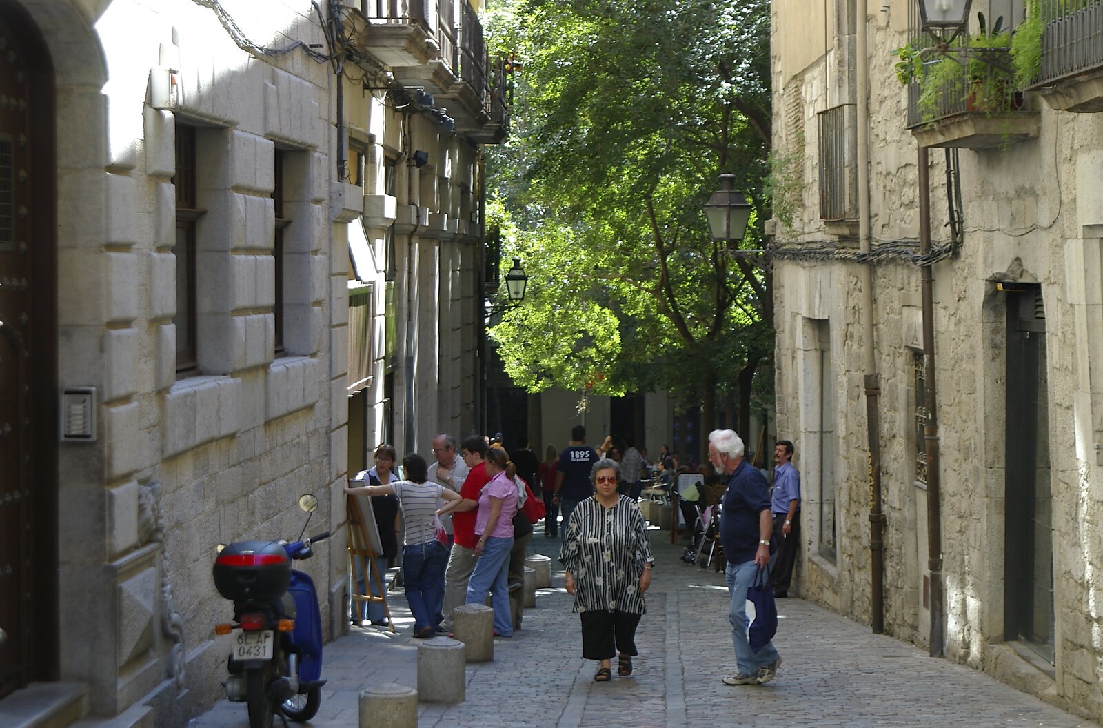 People milling around on the streets from Girona, Catalunya, Spain - 17th September 2006