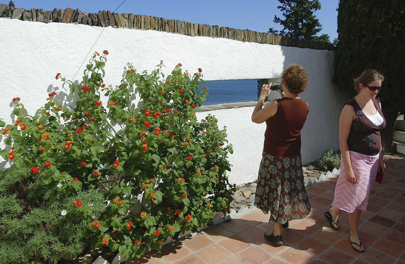 Natalie takes a photo from Salvador Dalí's House, Port Lligat, Spain - 19th Deptember 2006