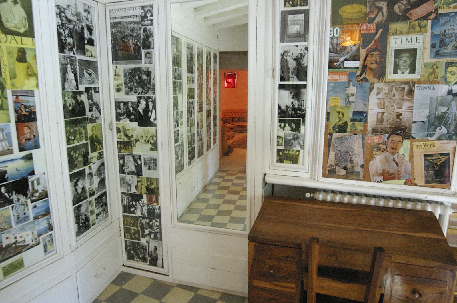 A room covered in magazines from Salvador Dalí's House, Port Lligat, Spain - 19th Deptember 2006