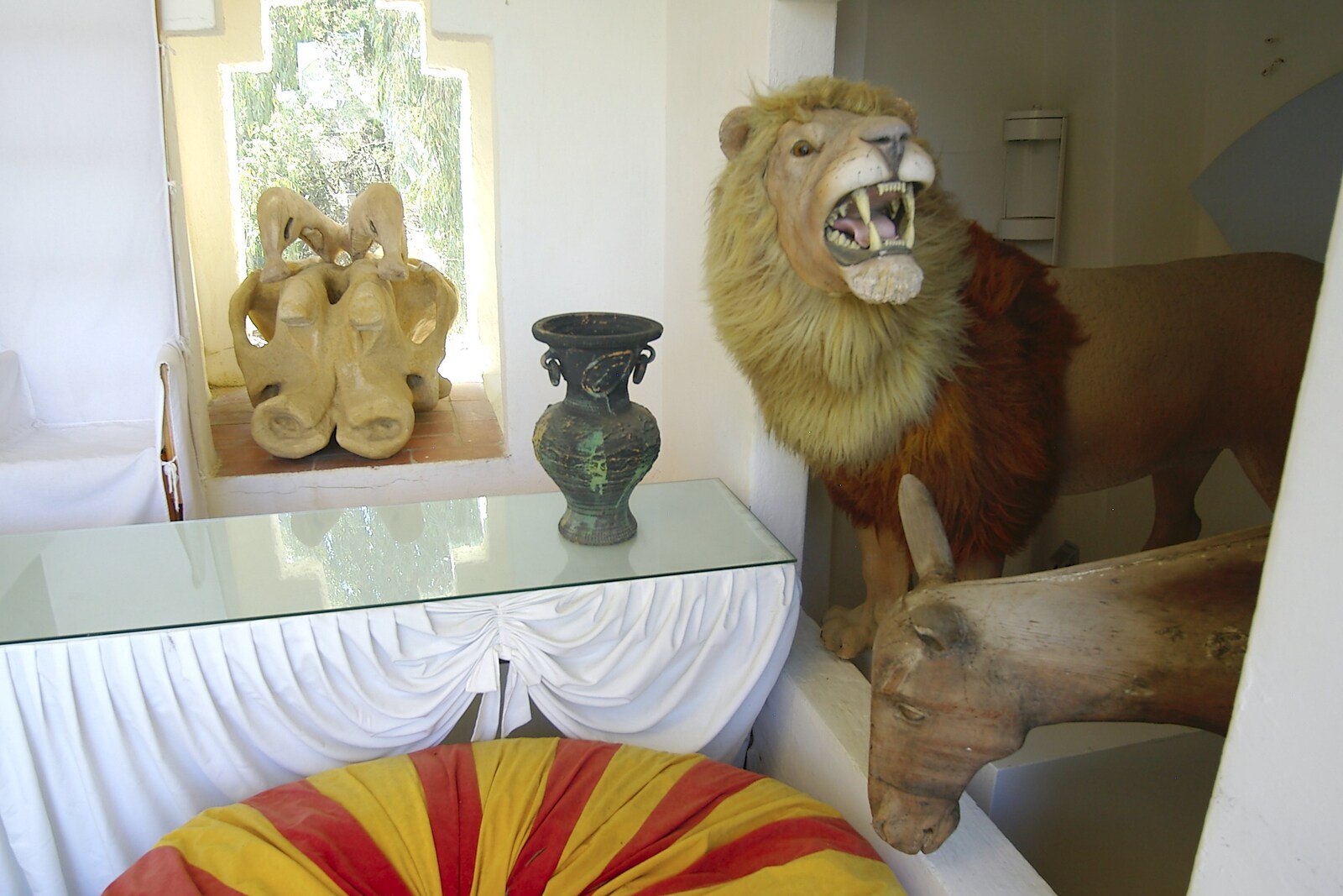 A stuffed lion from Salvador Dalí's House, Port Lligat, Spain - 19th Deptember 2006