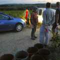 The grape pickers assemble at about 6.30am, Grape Picking and Pressing, Roussillon, France - 19th September 2006