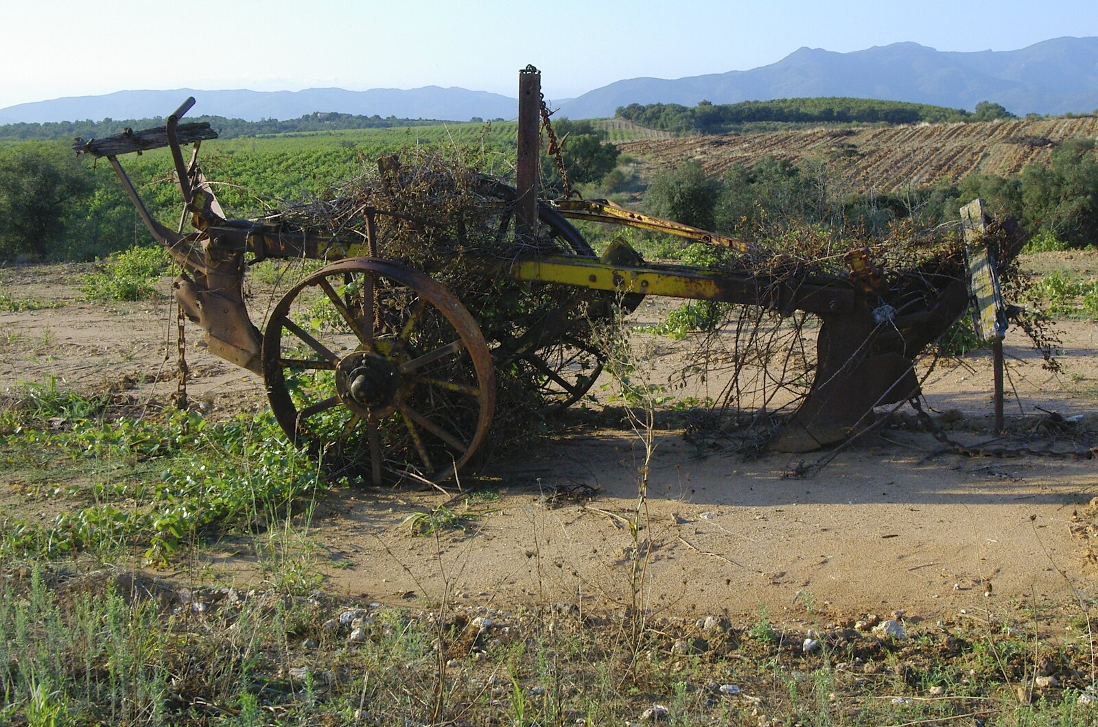 Derelict farm machinery from Grape Picking and Pressing, Roussillon, France - 19th September 2006