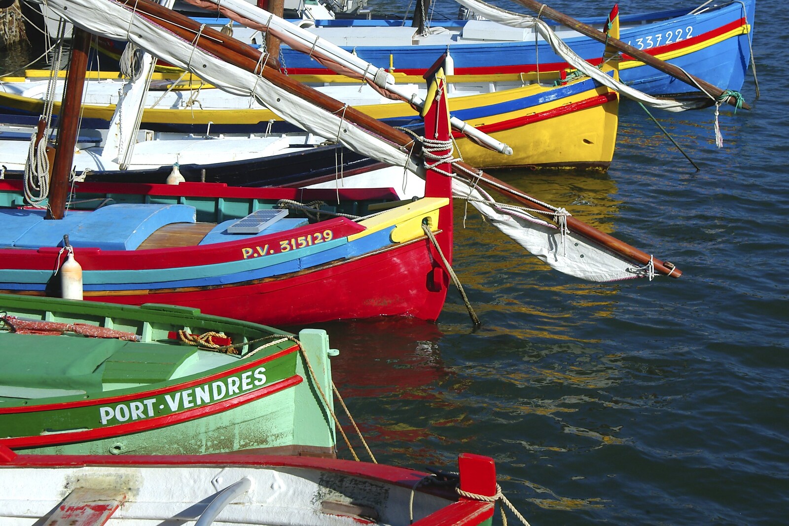 Colourful boats in the harbour from The Colourful Boats of Collioure, France - 20th September 2006
