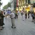 An old couple dance in the street, Two Days in Barcelona, Catalunya, Spain - 22nd September 2006