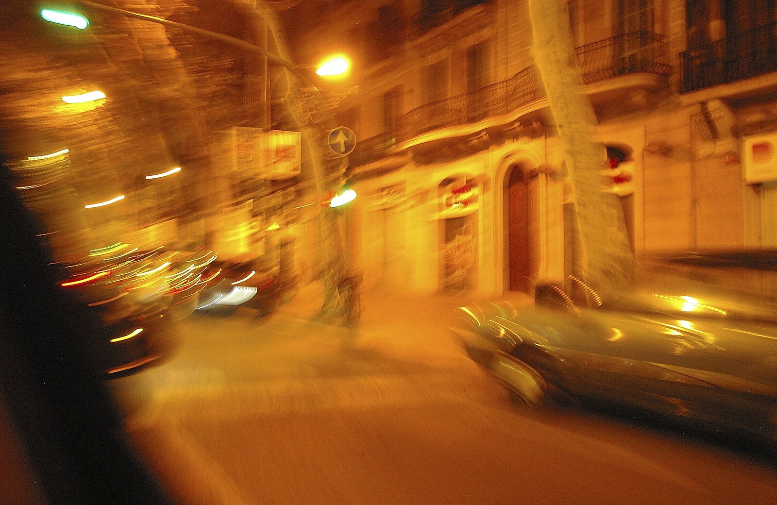 More long exposure fun from the window of a taxi from Two Days in Barcelona, Catalunya, Spain - 22nd September 2006