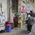 Graffiti around the edge of La Rambla market, Two Days in Barcelona, Catalunya, Spain - 22nd September 2006