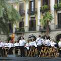 A wind band does a performance in Plaça Réia, Two Days in Barcelona, Catalunya, Spain - 22nd September 2006