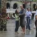 Dancing in the rain in Plaça Réia, Two Days in Barcelona, Catalunya, Spain - 22nd September 2006