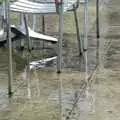 Wet flagstones and the reflection of chairs, Two Days in Barcelona, Catalunya, Spain - 22nd September 2006