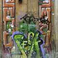 A heavily-graffiti'd doorway, Two Days in Barcelona, Catalunya, Spain - 22nd September 2006