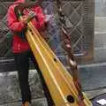 A harpist in the Gothic Quarter, Two Days in Barcelona, Catalunya, Spain - 22nd September 2006