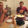 A bubbling pot of cheese await, Fondue, Housewarmings and The Sock (An Epilogue), Cambridge and Diss - 29th September 2006