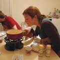Rachel inspects the pan, Fondue, Housewarmings and The Sock (An Epilogue), Cambridge and Diss - 29th September 2006