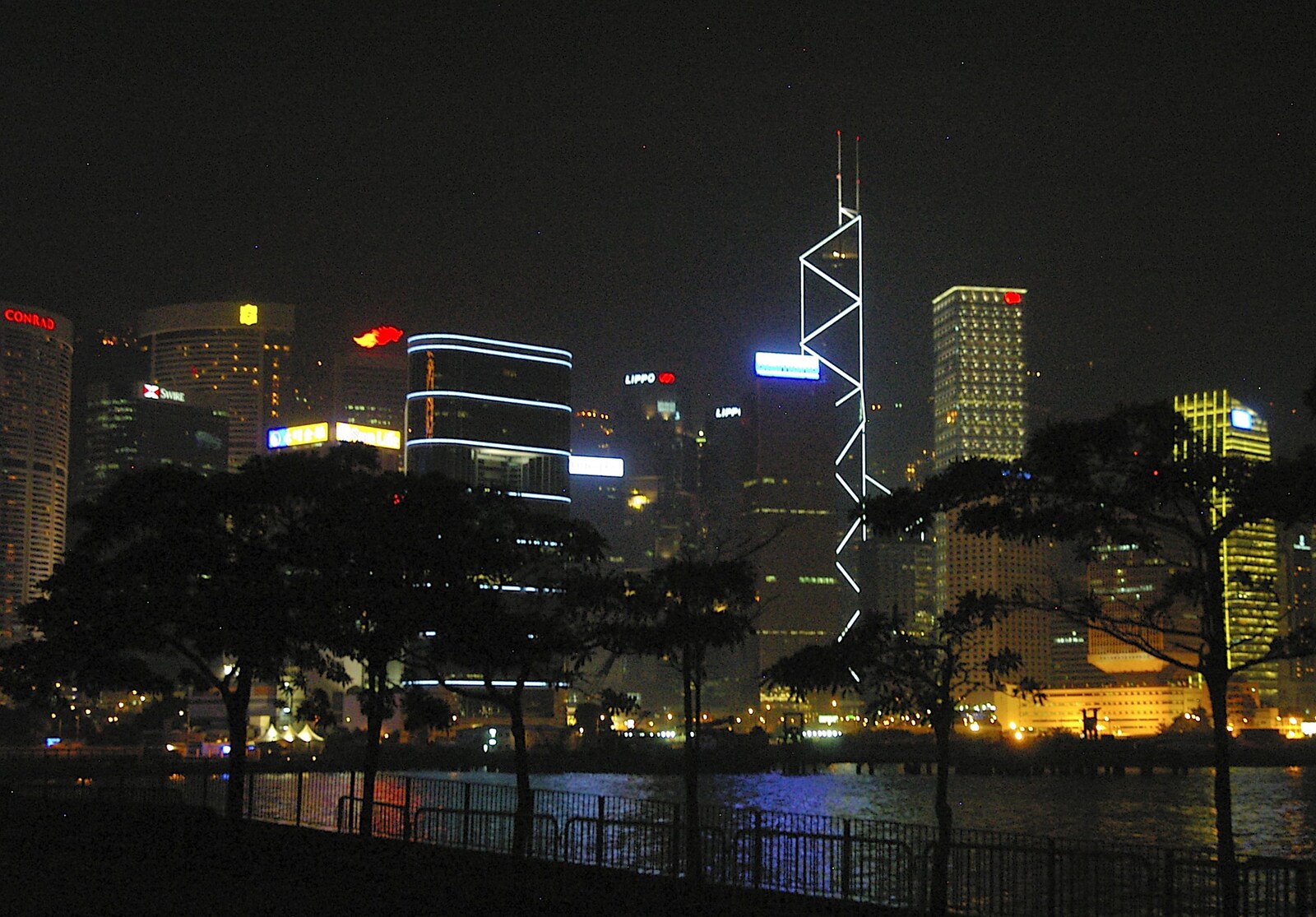 The Bank of China building from Wan Chai and Central, Hong Kong, China - 2nd October 2006