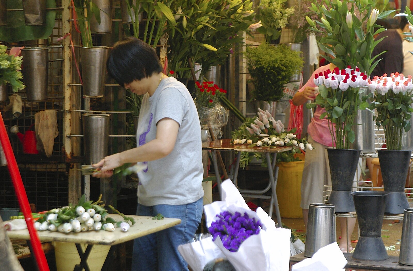 A flower shop from Wan Chai and Central, Hong Kong, China - 2nd October 2006