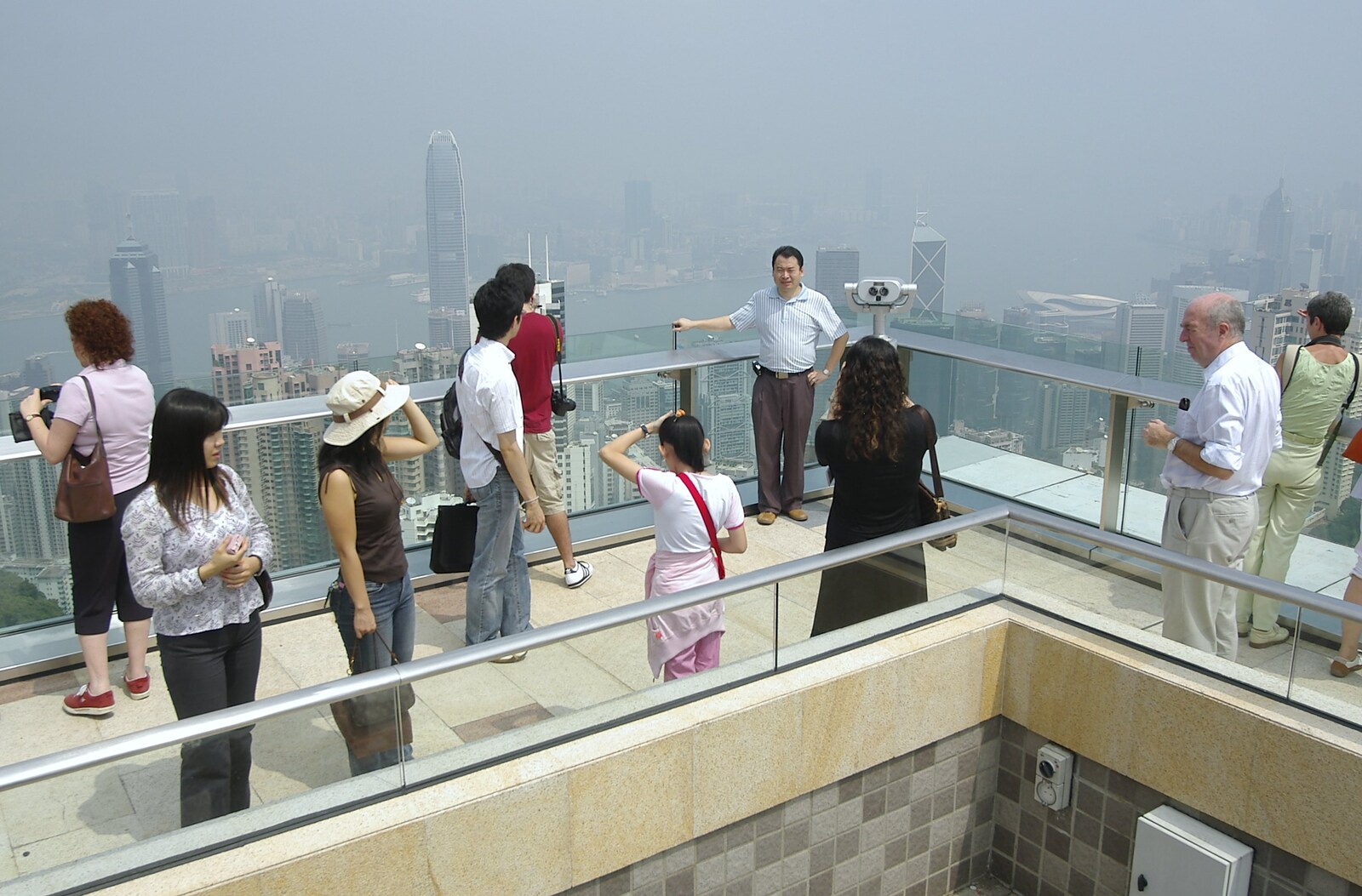 Tourists on the peak from Wan Chai and Central, Hong Kong, China - 2nd October 2006