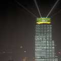 Searchlights on a building, Nanjing by Night, Nanjing, Jiangsu Province, China - 4th October 2006