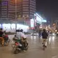 Cycles brave a busy junction, Nanjing by Night, Nanjing, Jiangsu Province, China - 4th October 2006