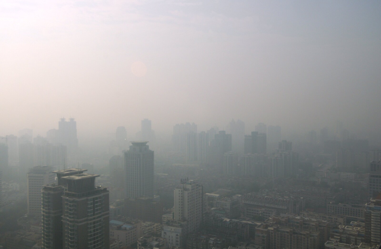 A smoggy city view on the first morning from A Few Days in Nanjing, Jiangsu Province, China - 7th October 2006