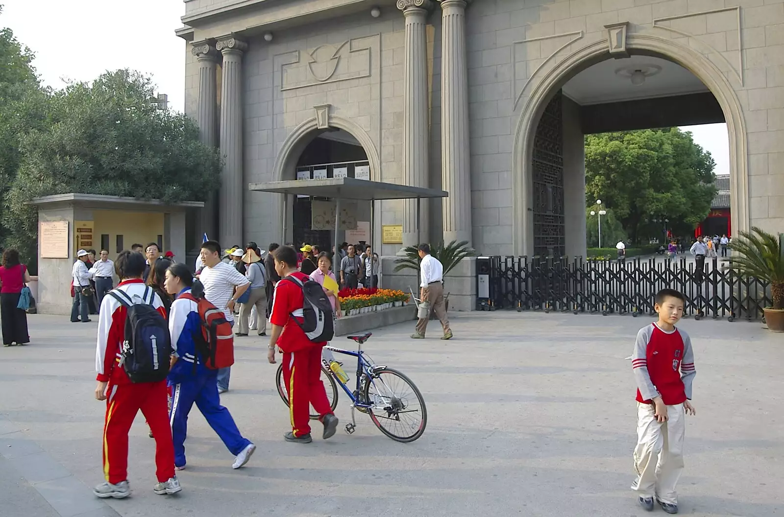 People mill around outside the President's Palace, from A Few Days in Nanjing, Jiangsu Province, China - 7th October 2006