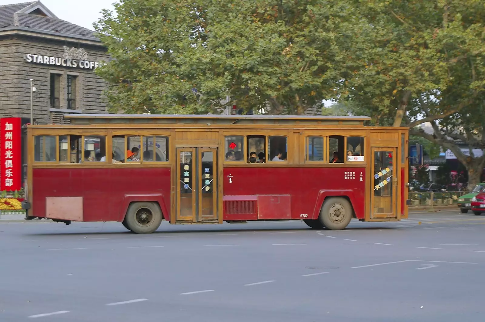 An old Trolley Bus passes by, from A Few Days in Nanjing, Jiangsu Province, China - 7th October 2006