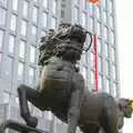 A Chinese dragon statue, outside a bank, A Few Days in Nanjing, Jiangsu Province, China - 7th October 2006