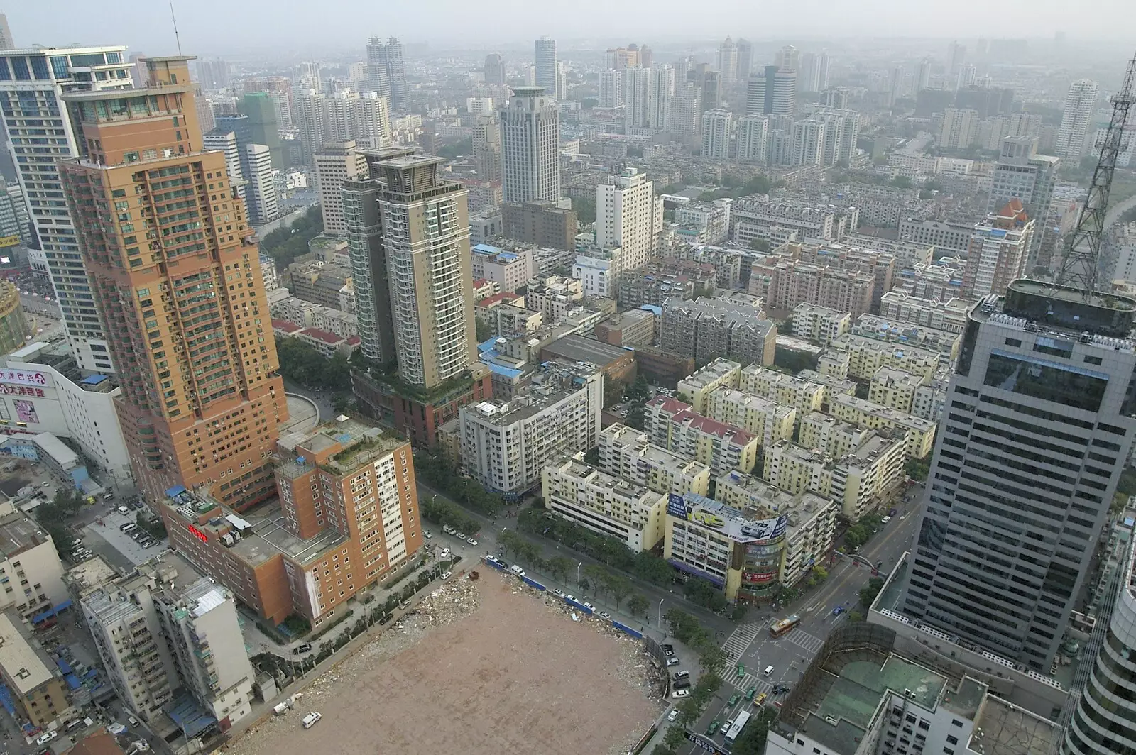 A view of downtown Nanjing from the 46th floor, from A Few Days in Nanjing, Jiangsu Province, China - 7th October 2006