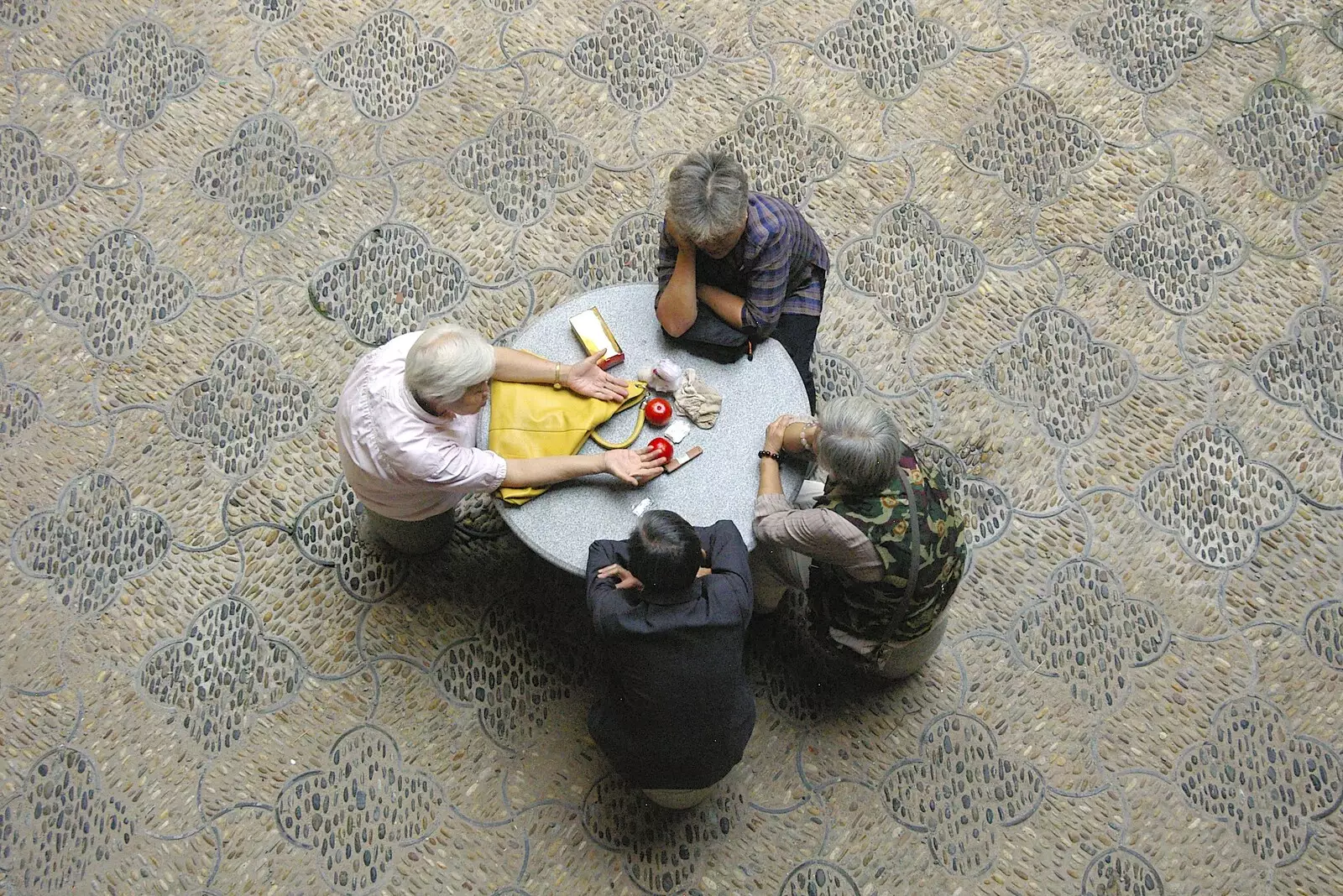 People discuss the issues of the day, from A Few Days in Nanjing, Jiangsu Province, China - 7th October 2006