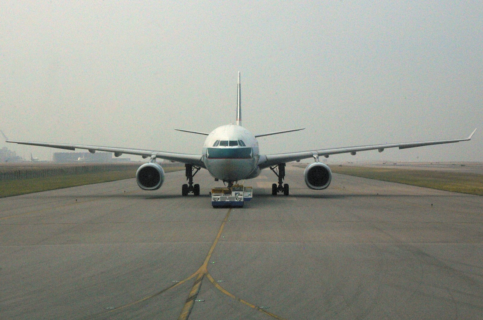 A plane taxis at Chep Lap Kok from A Few Days in Nanjing, Jiangsu Province, China - 7th October 2006