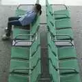 A lone traveller waits at the airport, A Few Days in Nanjing, Jiangsu Province, China - 7th October 2006