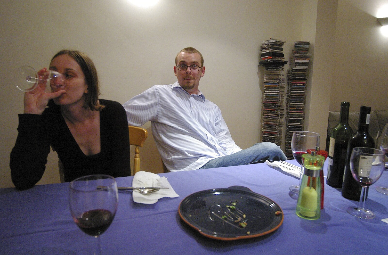 Emma and Matt from Tim's 60th Birthday, Brown's Restaurant, Trumpington Road, Cambridge - 16th October 2006