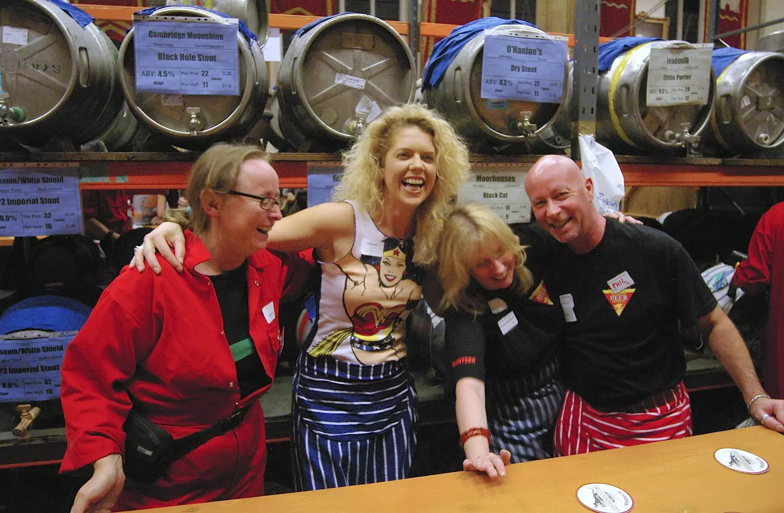 Some of the bar-staff volunteers, from The CAMRA Norwich Beer Festival, St. Andrew's Hall, Norwich - 25th October 2006