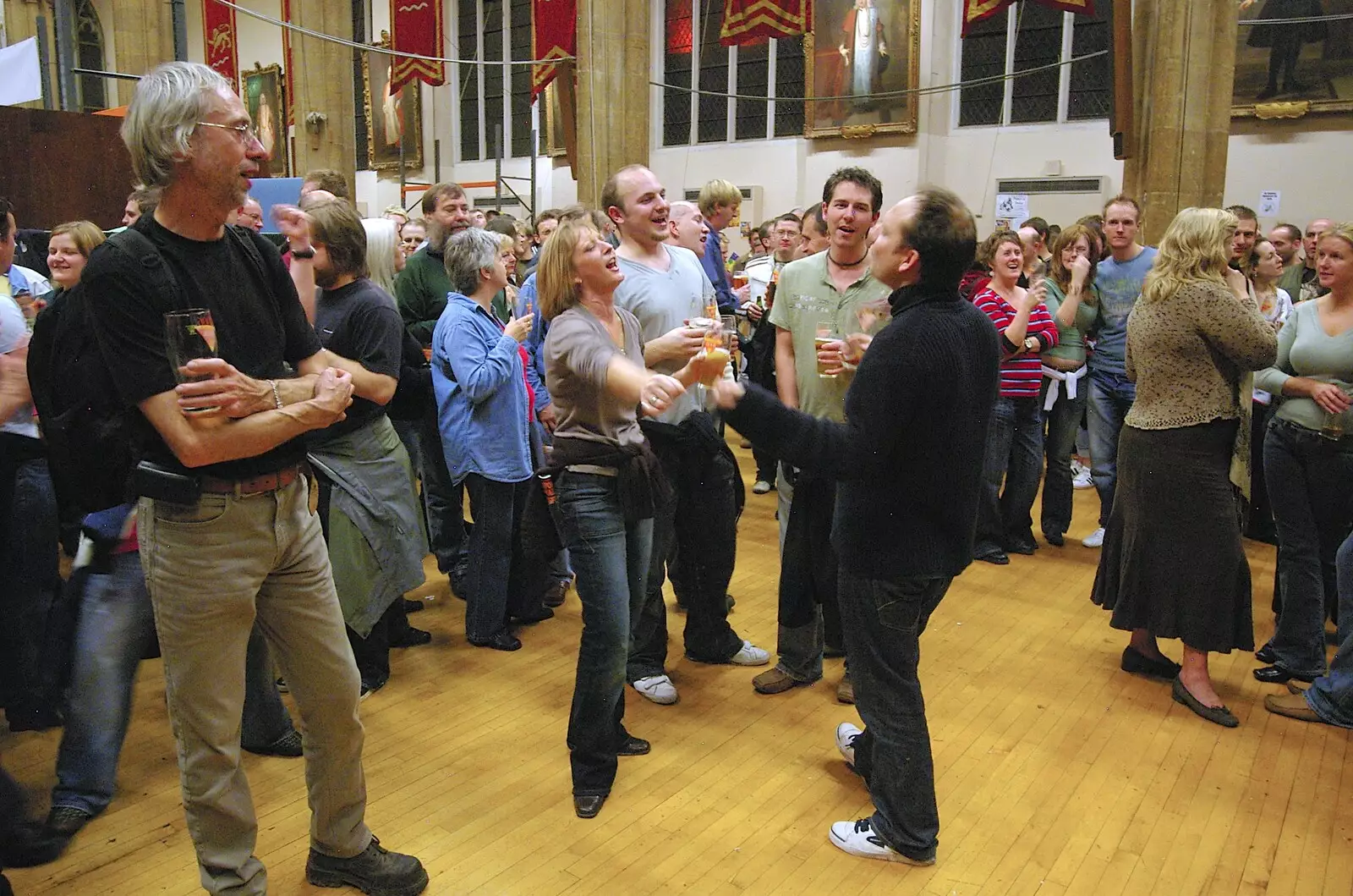 Some dancing occurs, from The CAMRA Norwich Beer Festival, St. Andrew's Hall, Norwich - 25th October 2006