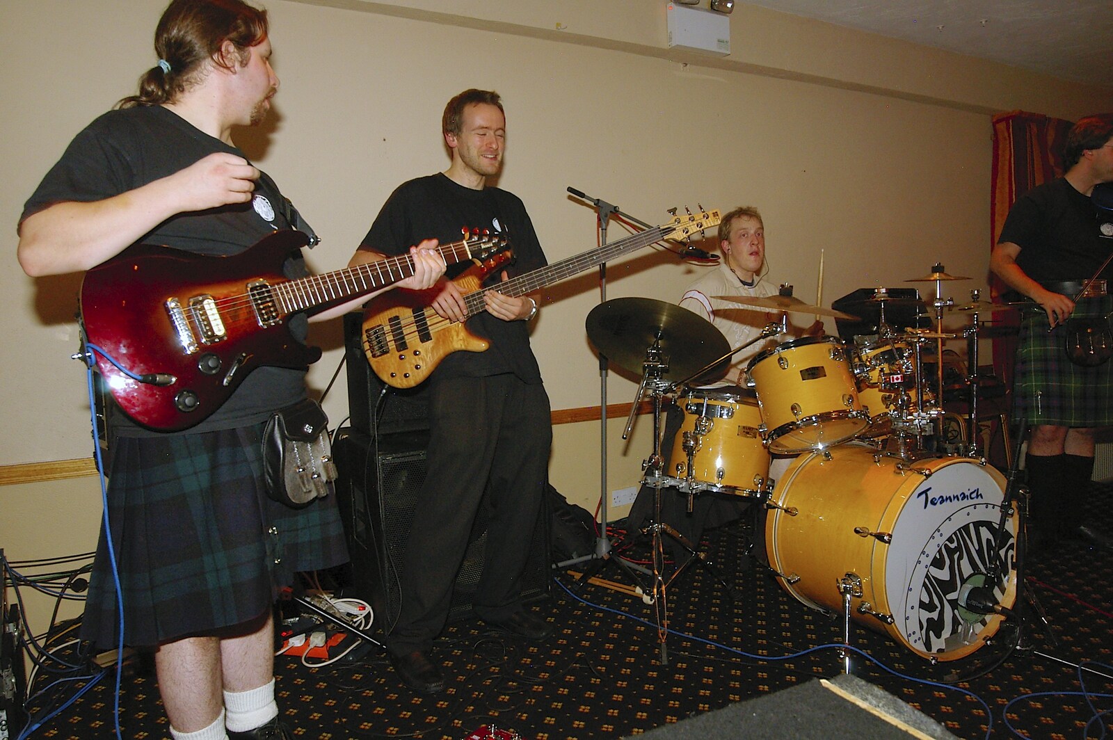 The band from Caroline and Chris's Wedding, Spanish Point, County Clare, Ireland - 26th October 2006