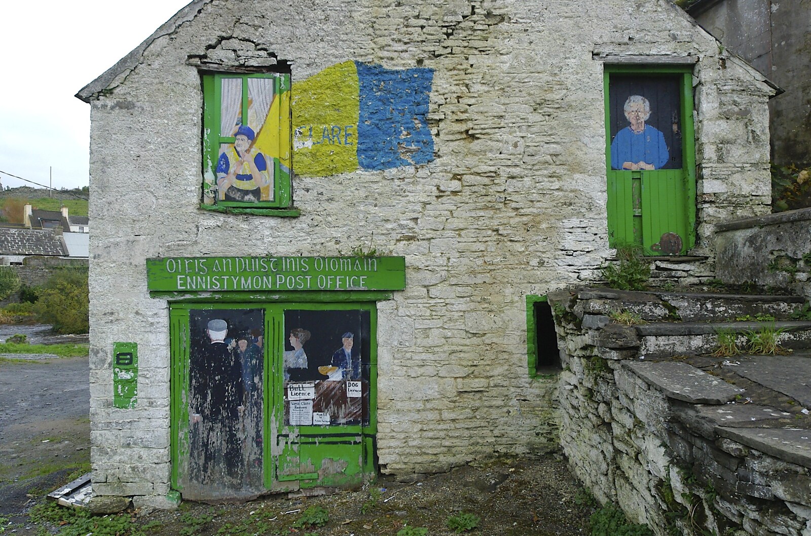 A painted shop from Corofin, Ennistymon and The Burran, County Clare, Western Ireland - 27th October 2006