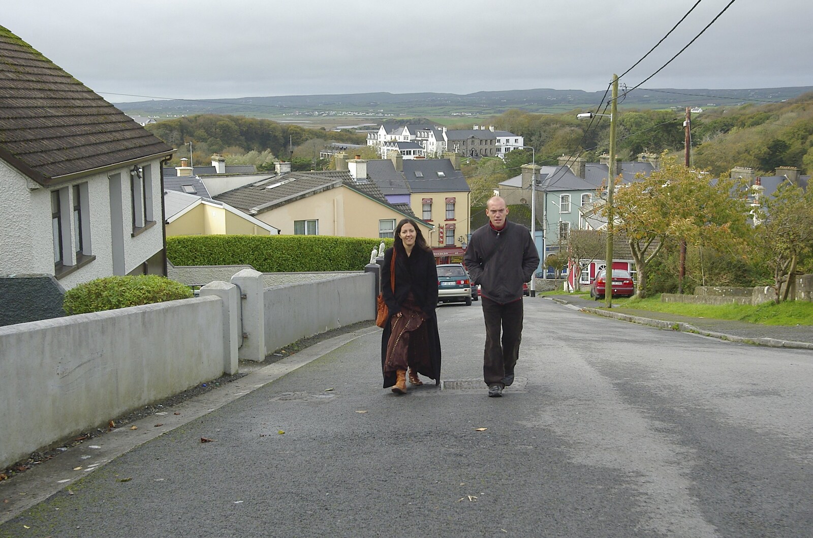 Walking up that hill from Corofin, Ennistymon and The Burran, County Clare, Western Ireland - 27th October 2006