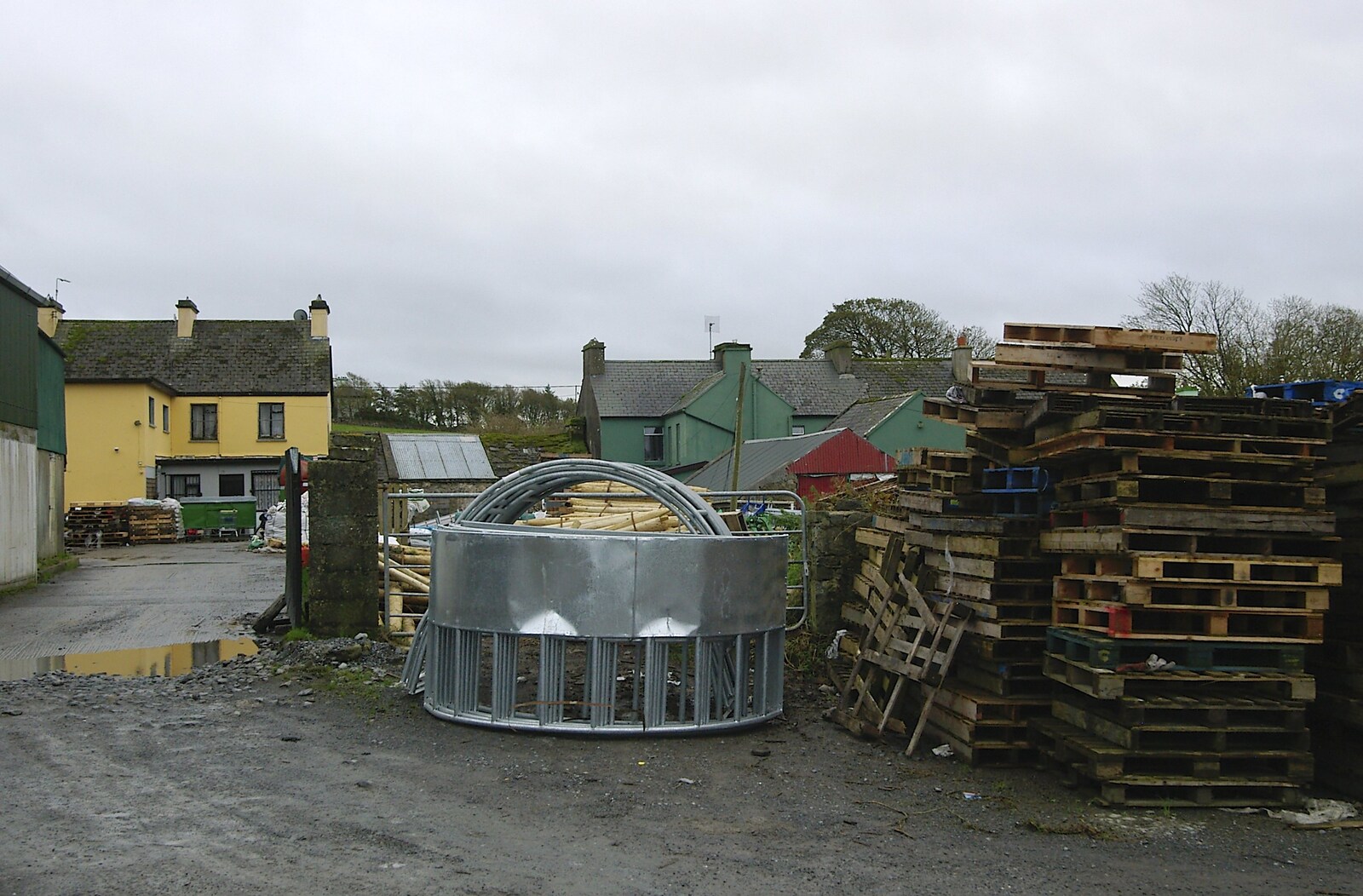 Animal feeders and a pile of pallets from Corofin, Ennistymon and The Burran, County Clare, Western Ireland - 27th October 2006