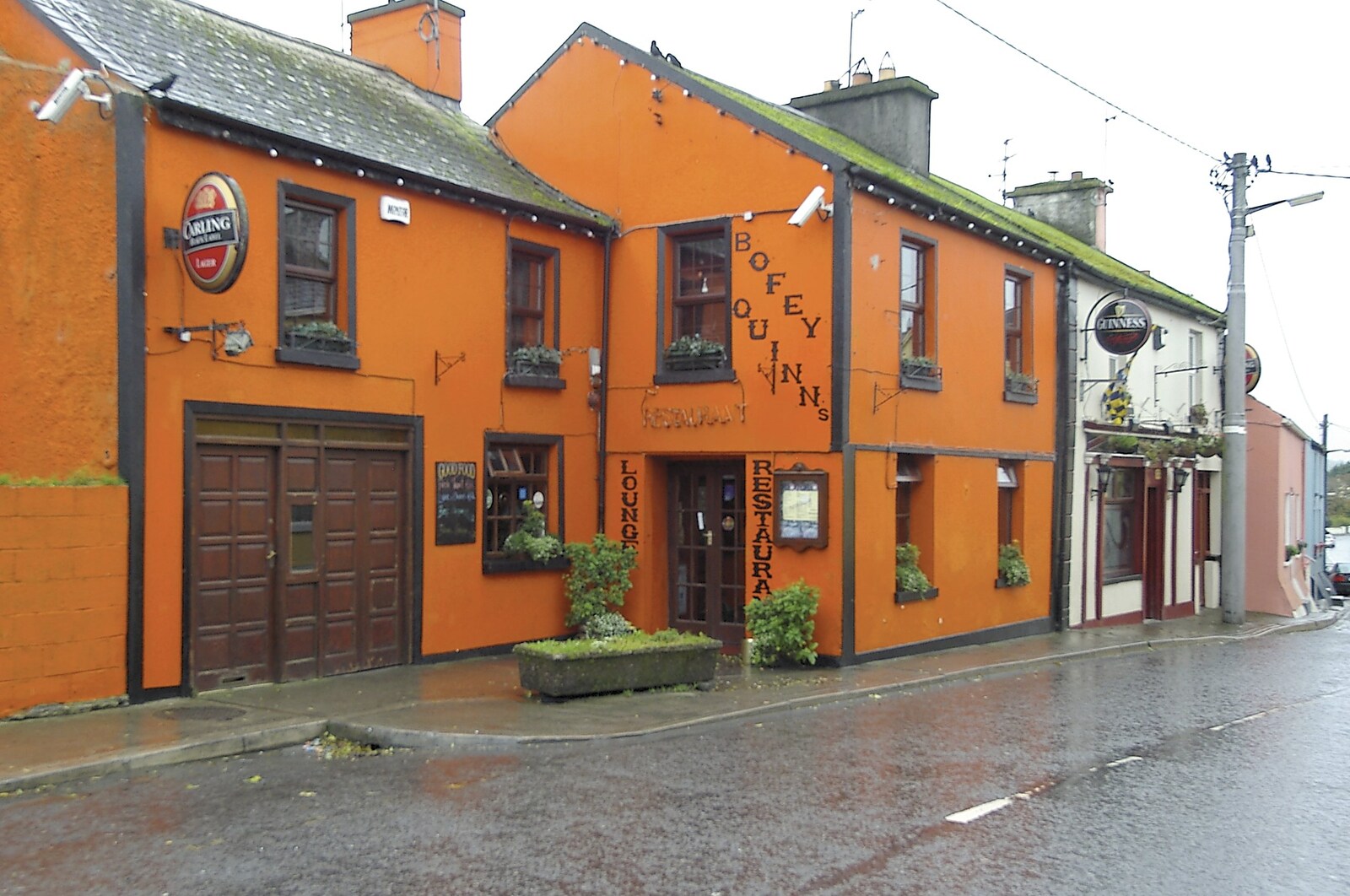 The lurid orange of Bofey Quinn from Corofin, Ennistymon and The Burran, County Clare, Western Ireland - 27th October 2006