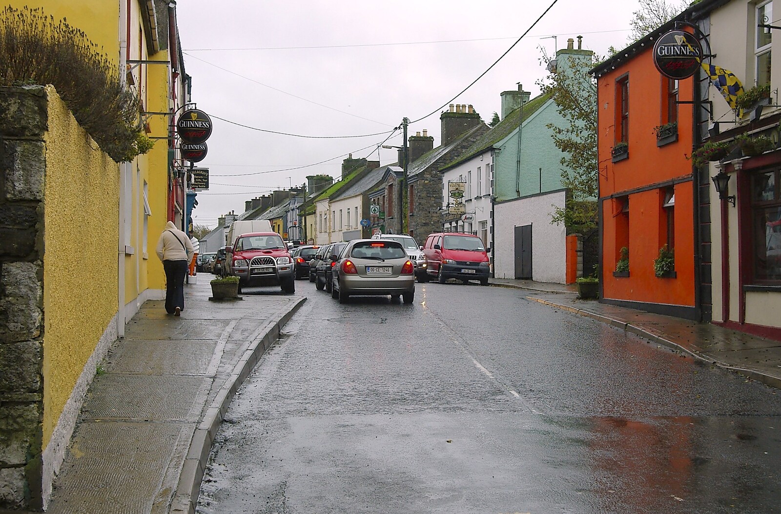 The main street of Corofin from Corofin, Ennistymon and The Burran, County Clare, Western Ireland - 27th October 2006