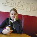 Isobel looks glum in the Café Java in Blackrock, Blackrock Mornings, Dublin County, Ireland - 29th October 2006