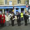 The flag is presented, Apples, Isobel's Birthday and  Remembrance Day, Cambridge and Diss, Norfolk - 11th November 2006