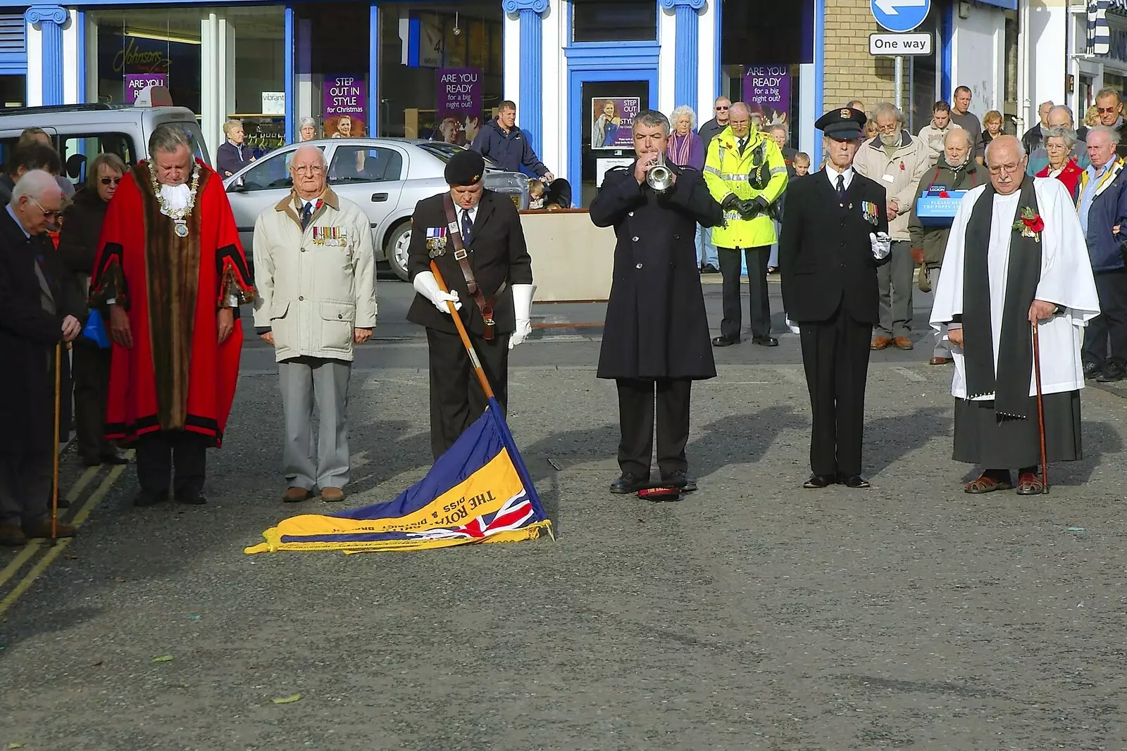 The Sally Army's Richard plays the Last Post, from Apples, Isobel's Birthday and  Remembrance Day, Cambridge and Diss, Norfolk - 11th November 2006