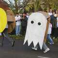 Like a scene from the game, a ghost chases Pac Man, Cambridge Science Park "Children in Need" Fun Run, Milton Road, Cambridge - 17th November 2006