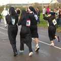 The nuns run off, Cambridge Science Park "Children in Need" Fun Run, Milton Road, Cambridge - 17th November 2006