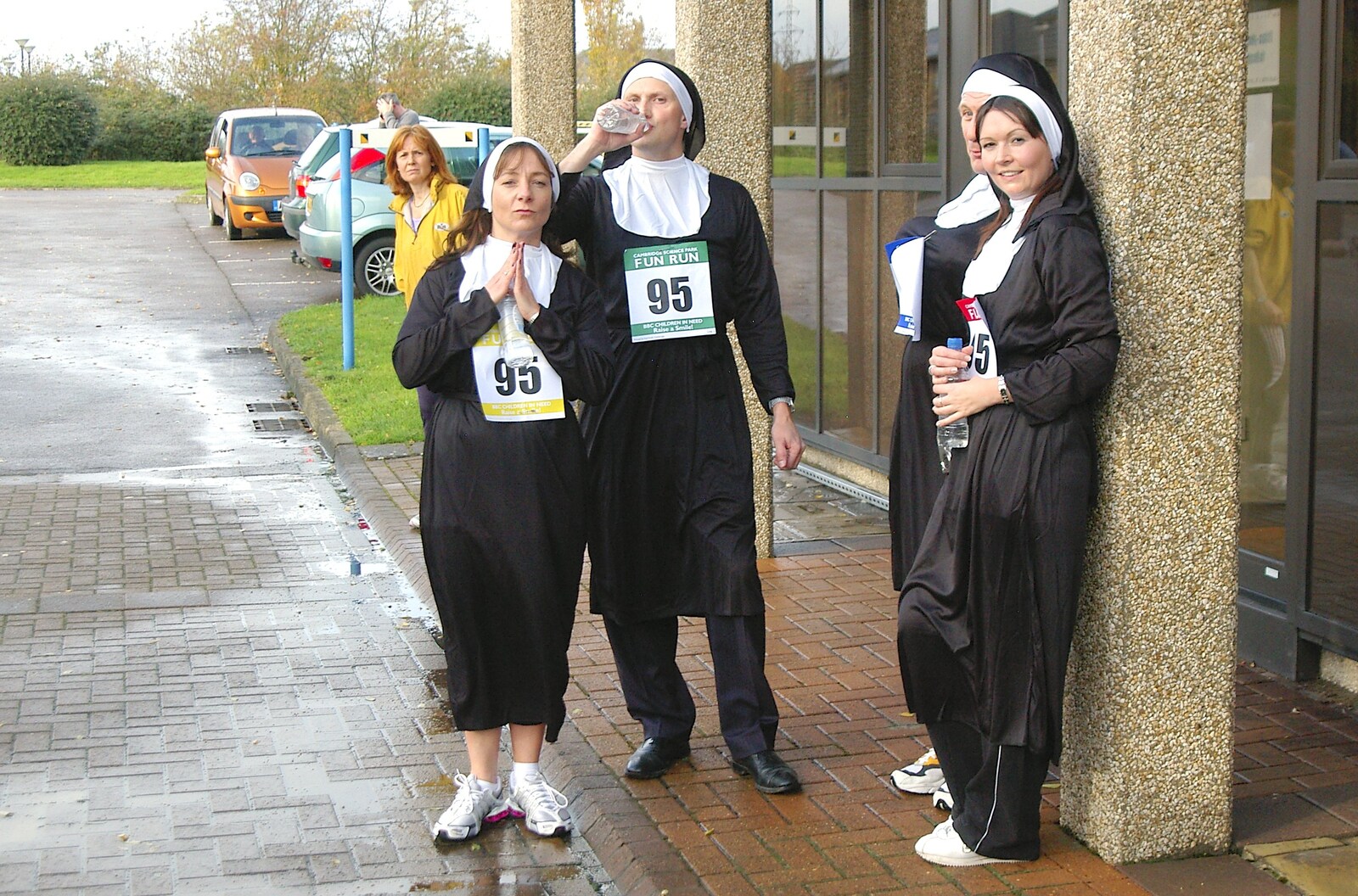 The nuns have finished their lap from Cambridge Science Park "Children in Need" Fun Run, Milton Road, Cambridge - 17th November 2006