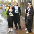 The nuns have finished their lap, Cambridge Science Park "Children in Need" Fun Run, Milton Road, Cambridge - 17th November 2006