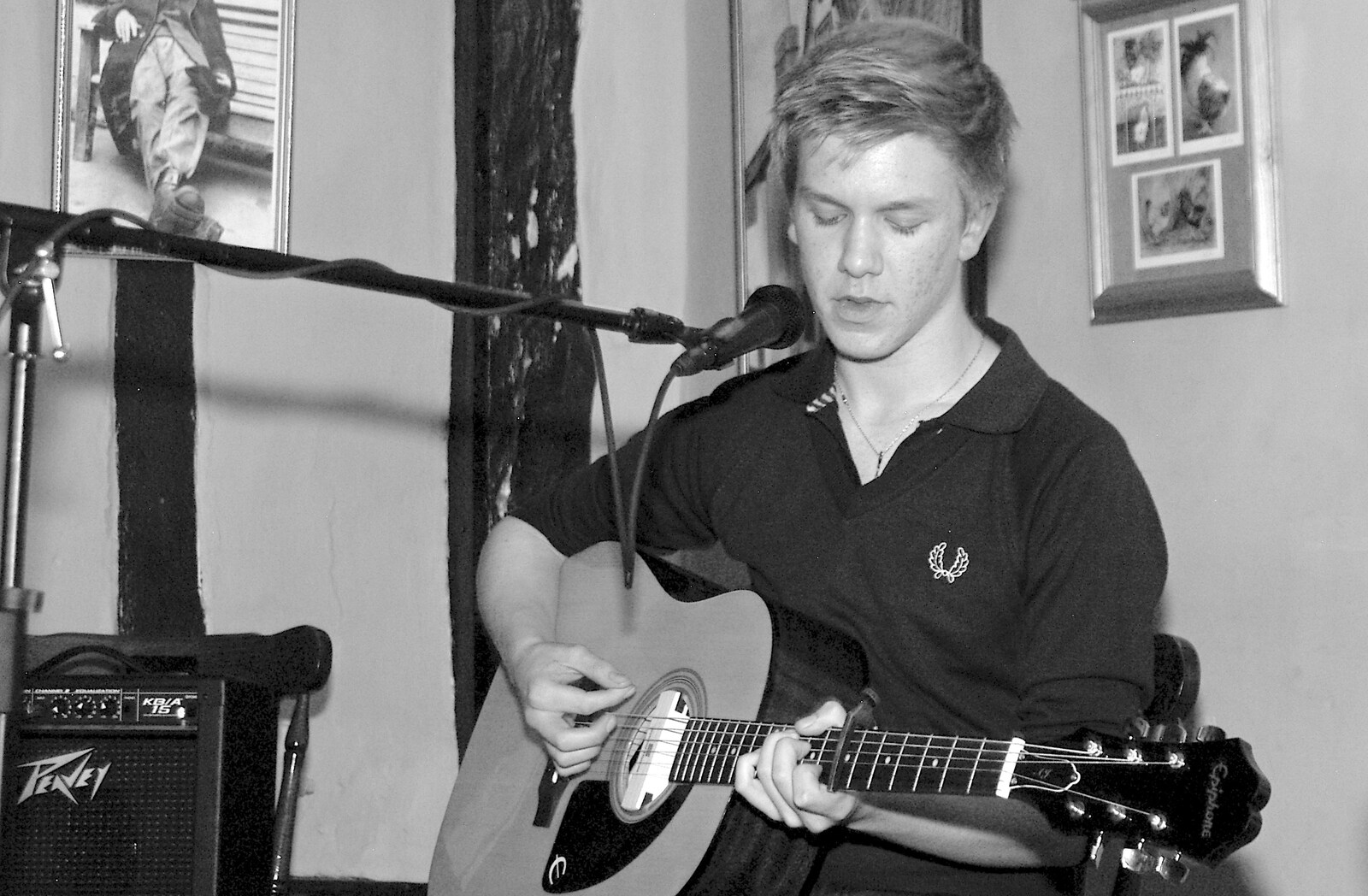 Rory plays guitar from Rory Hill's "Tour in a Night", Norfolk and Suffolk - 17th November 2006